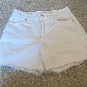 Women's White Denim Shorts